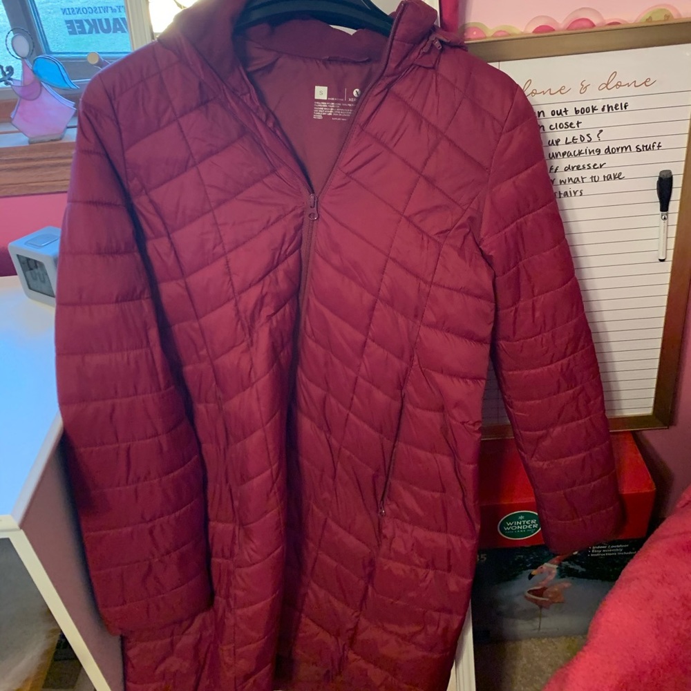 Maroon Parka Jacket